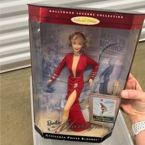 Barbie as Marilyn Monroe - Red Dress Gentlemen Prefer Blondes NIB
